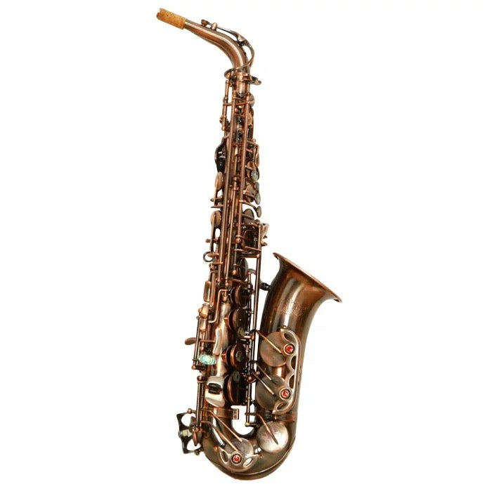 Darron McKinney Demon Chaser 30 Series Red Antique Plated Professional Alto Saxophone